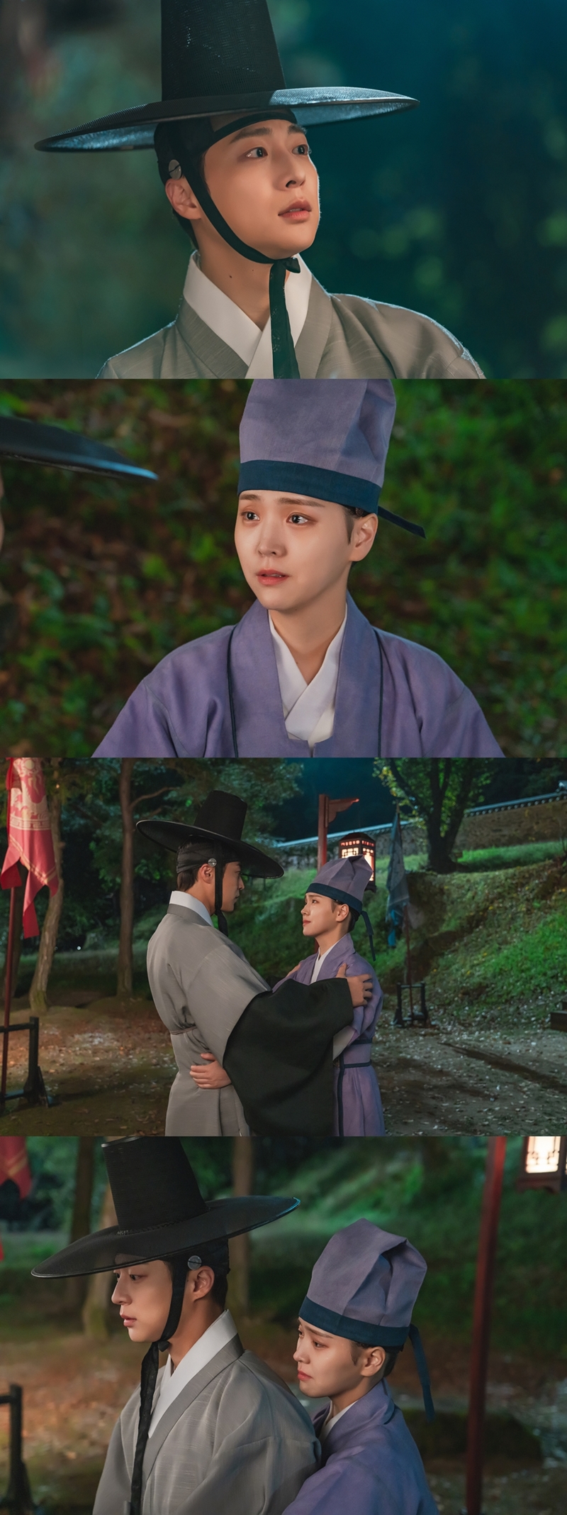 '<b>체크인 한양</b>' 배인혁·김지은, 아련한 백허그…해피엔딩 가능할까[Ce:스...