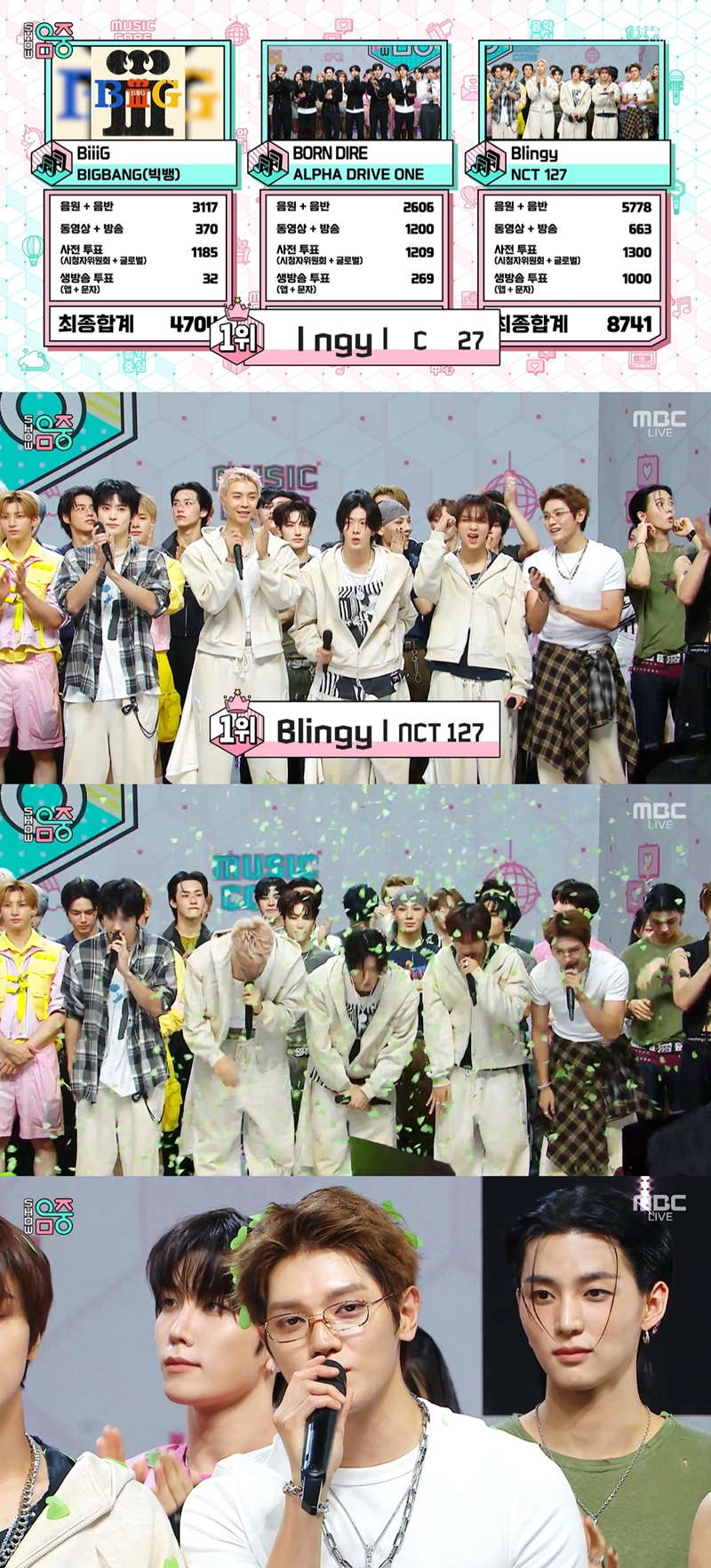 <b>NCT 127</b>, 빅뱅·알파드라이브원 꺾고 ‘<b>음중</b>’ <b>1위</b> “시즈닝 고마워” [...