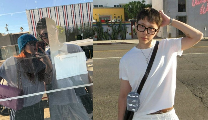 '<b>현아</b>' <b>용준형</b>, 4개월 만 <b>근황</b>…결혼 후 수수해진 패션[셀럽샷]